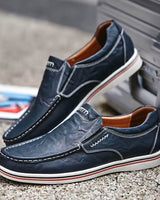 Levin | Herren Loafer Slipper Slip-on Freizeitschuh in Marineblau