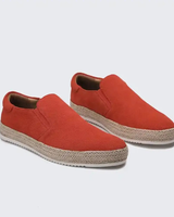 Hanya – Slip-On Schuhe Aus Wildleder Mit Espadrille Sohlen in Orange