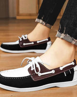 Loafer Schuhe Herren in Weiß-Schwarz