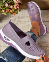 Haniya – Atmungsaktive Slip-On Turnschuh Aus Strick in Violett