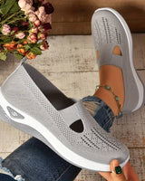 Haniya – Atmungsaktive Slip-On Turnschuh Aus Strick in Grau
