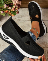Haniya – Atmungsaktive Slip-On Turnschuh Aus Strick in Schwarz