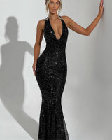 Lorena - Maxikleid in Schwarz