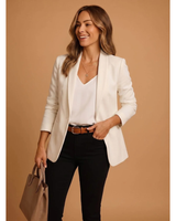 Maelle | Damen Blazer mit Revers und Schnitt in Weib