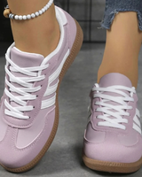 Maelle | Damen Orthopädische Sneaker mit Schnürschuh und extra Platz vorne in Lila