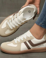 Maelle | Damen Orthopädische Sneaker mit Schnürschuh und extra Platz vorne in Bordeauxrot