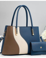 Camilla Damen große Handtasche aus Kunstleder in Blau