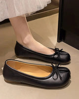 Yumi | Japanische Tabi Split-Toe Ballerinas in Schwarz