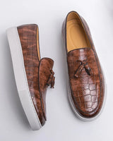 Herren Vintage Leicht Loafer | Slip-On in Braun