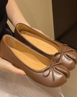 Yumi | Japanische Tabi Split-Toe Ballerinas in Cognac