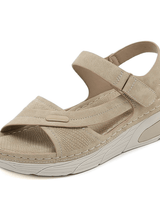 Ingeborg | Damen Sandalen Breite Zehenbox Fußgewölbestütze – Komfort Sandalen 2026 in Khaki