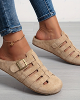 Nathalie | Gemütliche Slip-On-Mulesandalen in Khaki