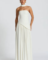 Rynellea - Elegantes trägerloses Abendkleid in Weiß