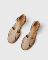 Lusia – Elegante Sandale Mit Schnallenriemen in Kamel
