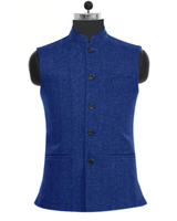 Marcel | Herren Trachtenweste im Slim Fit Stil in Blau