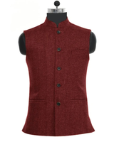 Marcel | Herren Trachtenweste im Slim Fit Stil in Burgund