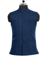 Marcel | Herren Trachtenweste im Slim Fit Stil in Navy Blau