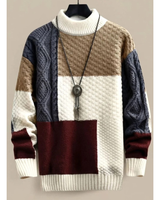 Marius | Herren Pullover mit mehreren Farben und Rollkragen in Rot