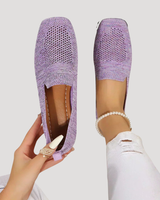 Marlene | Damen Slip-On Gestrickte Sneaker in Lila