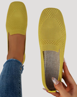 Marlene | Damen Slip-On Gestrickte Sneaker in Gelb