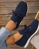 Marlene | Damen Slip-On Sneaker mit Schleife in Blau
