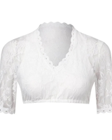 Marlies | Damen Weiße Oktoberfest Dirndlbluse in Weiß