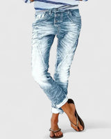 Marliesel | Damen Straight Leg Jeans in Hellblau