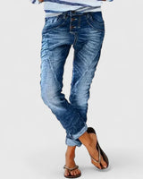 Marliesel | Damen Straight Leg Jeans in Blau