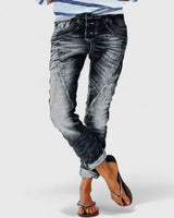 Marliesel | Damen Straight Leg Jeans in Schwarz