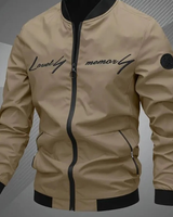 Matthias | Herren College Bomberjacke in Khaki
