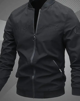 Matthias | Herren College Bomberjacke in Schwarz