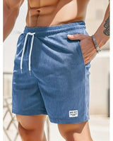 Maximilian | Herren Badeshorts mit Kordelzug in Blau