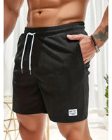 Maximilian | Herren Badeshorts mit Kordelzug in Schwarz