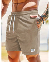 Maximilian | Herren Badeshorts mit Kordelzug in Khaki