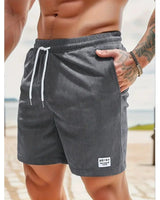 Maximilian | Herren Badeshorts mit Kordelzug in Dunkelgrau