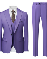 Maximilian | Herren Business Anzug Set in Lila