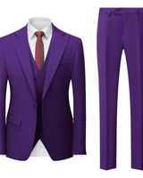 Maximilian | Herren Business Anzug Set in Dunkellila