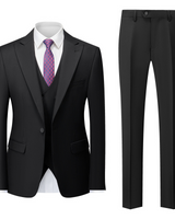 Maximilian | Herren Business Anzug Set in Schwarz