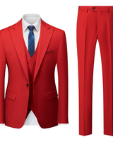 Maximilian | Herren Business Anzug Set in Rot