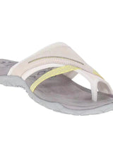 Maximiliane | Damen Flache Komfort Sandalen in Creme