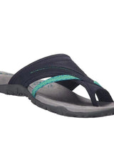 Maximiliane | Damen Flache Komfort Sandalen in Blau