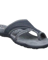 Maximiliane | Damen Flache Komfort Sandalen in Grau