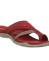 Maximiliane | Damen Flache Komfort Sandalen in Rot