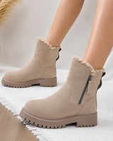 Melina | Damen Orthopädische Stiefeletten mit Winterfutter und Komfortabler Plateau Sohle in Beige