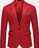 Levin | Herren Blazer mit Business Schnitt in Rot