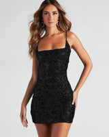 Minikleid Pailletten Sommer in Schwarz