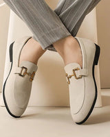 Minimalistische Slip-On Loafer Modern in Beige