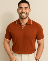 Casimir - Weiches Poloshirt in Braun