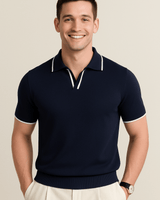 Casimir - Weiches Poloshirt in Dunkelblau