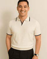 Casimir - Weiches Poloshirt in Weiß